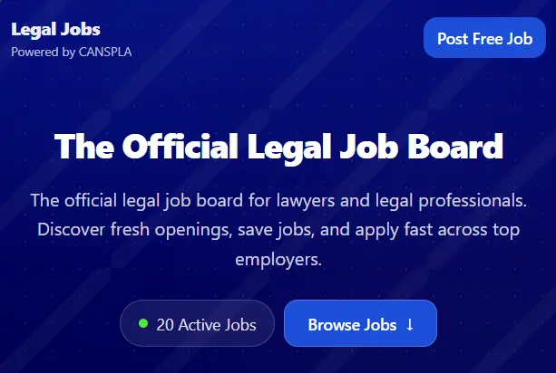CANSPLA Legal Job Board is Live Featured Image