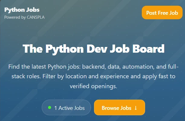 CANSPLA Python Job Board is Live Featured Image